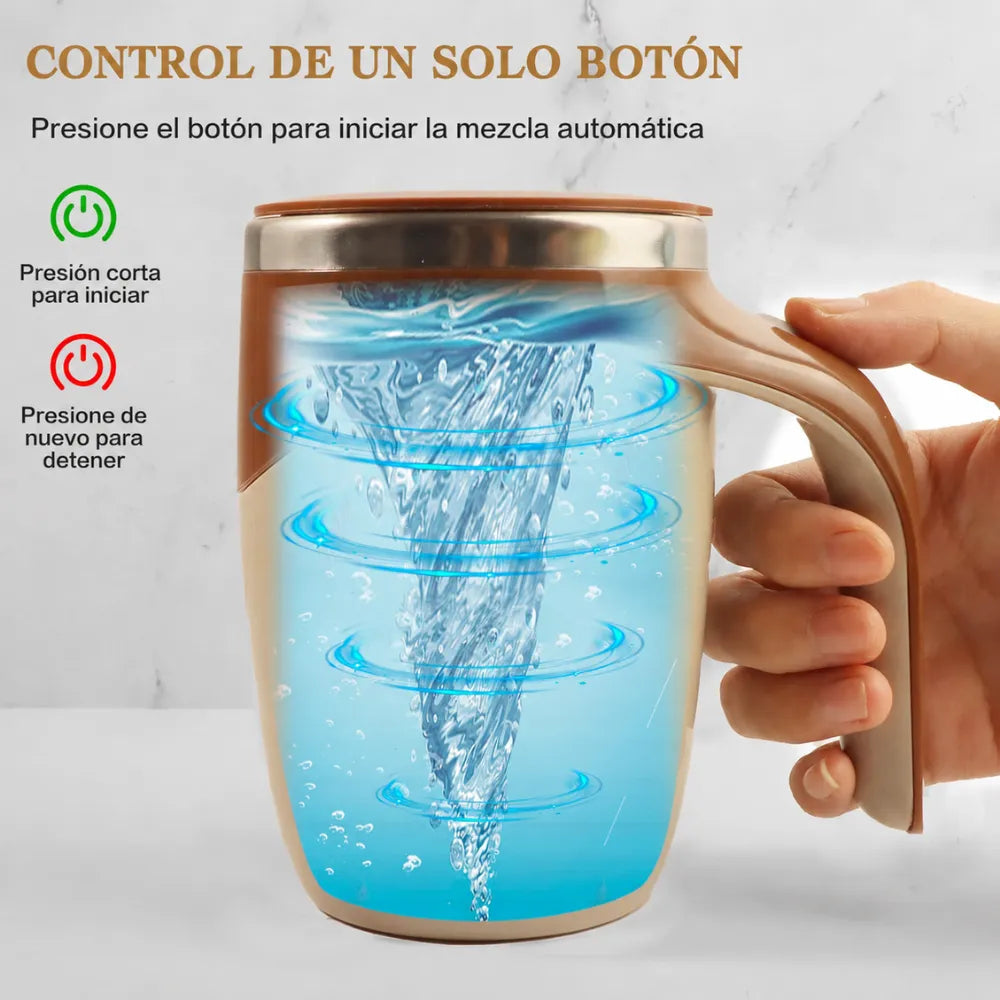 Taza Térmica Automática con Mezclador Eléctrico – Multiusos